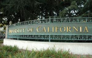 University of California sign